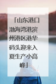 山东港口渤海湾港滨州港区港华码头迎来入夏生产小高峰