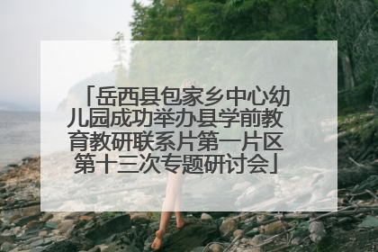 岳西县包家乡中心幼儿园成功举办县学前教育教研联系片第一片区第十三次专题研讨会