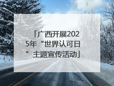 广西开展2025年“世界认可日”主题宣传活动