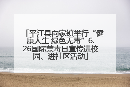 平江县向家镇举行“健康人生 绿色无毒”6.26国际禁毒日宣传进校园、进社区活动