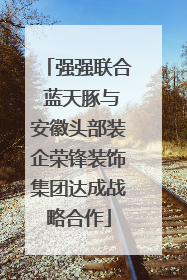 强强联合 蓝天豚与安徽头部装企荣锋装饰集团达成战略合作