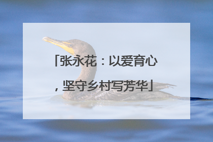 张永花：以爱育心，坚守乡村写芳华