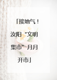 接地气！汝阳“文明集市”月月开市