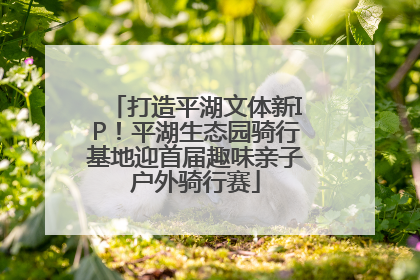 打造平湖文体新IP！平湖生态园骑行基地迎首届趣味亲子户外骑行赛