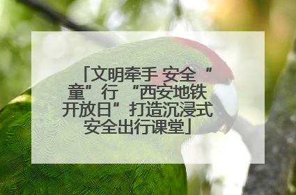 文明牵手 安全“童”行 “西安地铁开放日”打造沉浸式安全出行课堂