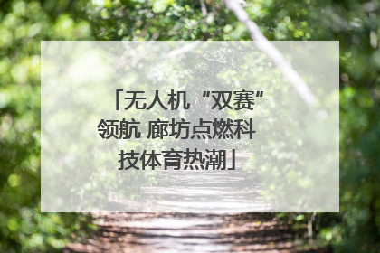 无人机“双赛”领航 廊坊点燃科技体育热潮