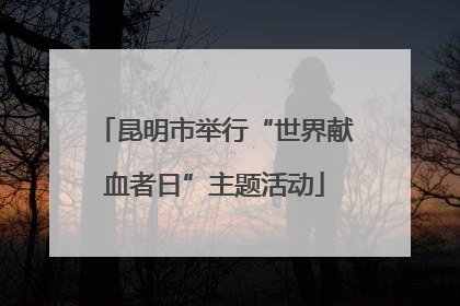 昆明市举行“世界献血者日”主题活动
