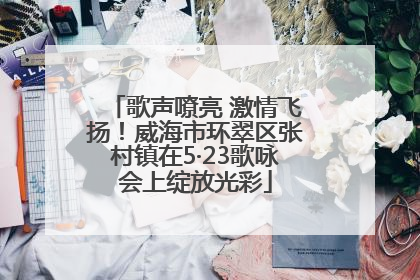 歌声嘹亮 激情飞扬！威海市环翠区张村镇在5·23歌咏会上绽放光彩