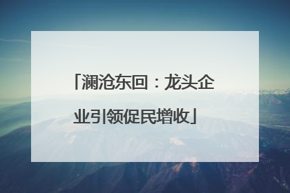 澜沧东回：龙头企业引领促民增收