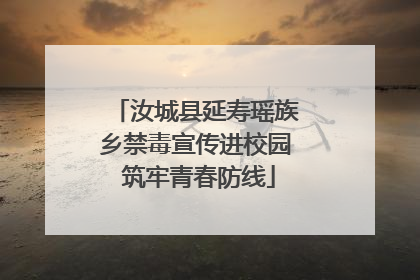 汝城县延寿瑶族乡禁毒宣传进校园 筑牢青春防线