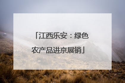 江西乐安：绿色农产品进京展销