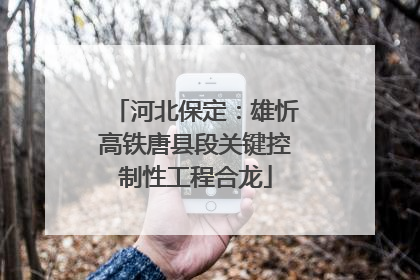 河北保定：雄忻高铁唐县段关键控制性工程合龙