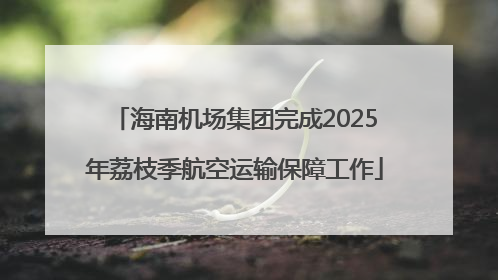 海南机场集团完成2025年荔枝季航空运输保障工作