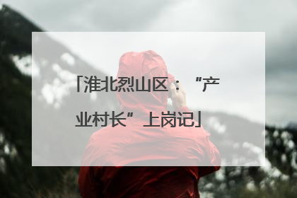 淮北烈山区：“产业村长”上岗记