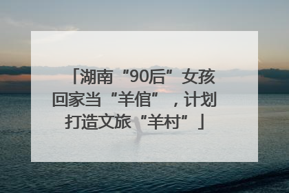 湖南“90后”女孩回家当“羊倌”，计划打造文旅“羊村”