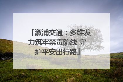 溆浦交通：多维发力筑牢禁毒防线 守护平安出行路