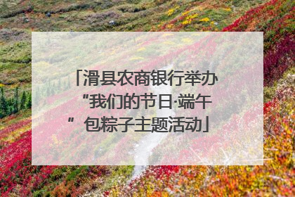 滑县农商银行举办“我们的节日·端午”包粽子主题活动