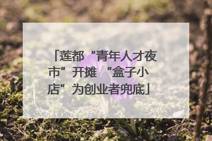 莲都“青年人才夜市”开摊 “盒子小店”为创业者兜底