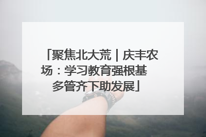 聚焦北大荒｜庆丰农场：学习教育强根基 多管齐下助发展