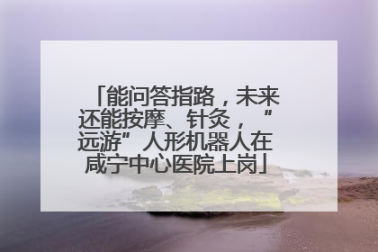 能问答指路，未来还能按摩、针灸，“远游”人形机器人在咸宁中心医院上岗