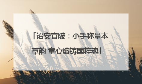 诏安官陂：小手称量本草韵 童心熔铸国粹魂