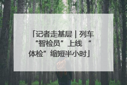 记者走基层｜列车“智检员”上线 “体检”缩短半小时