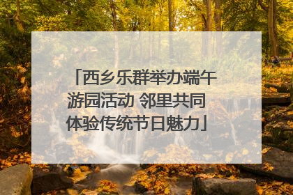 西乡乐群举办端午游园活动 邻里共同体验传统节日魅力