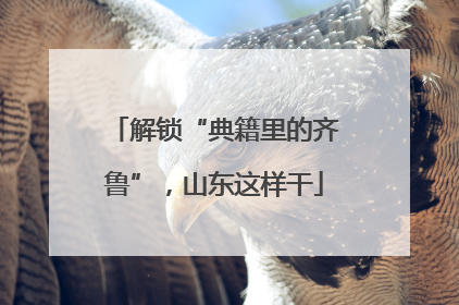 解锁“典籍里的齐鲁”，山东这样干