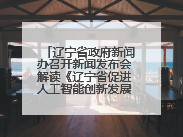 辽宁省政府新闻办召开新闻发布会解读《辽宁省促进人工智能创新发展实施方案》