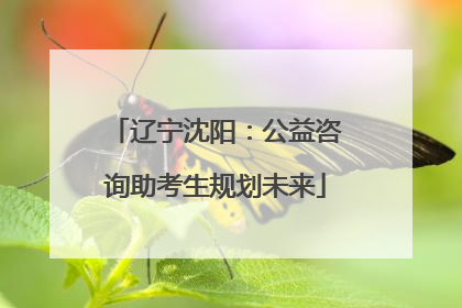 辽宁沈阳：公益咨询助考生规划未来