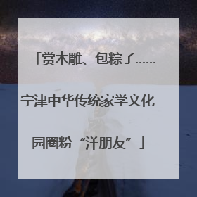 赏木雕、包粽子……宁津中华传统家学文化园圈粉“洋朋友”