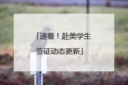 速看！赴美学生签证动态更新