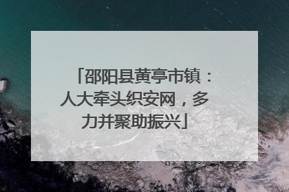 邵阳县黄亭市镇：人大牵头织安网，多力并聚助振兴