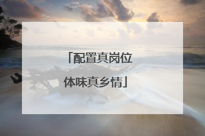 配置真岗位 体味真乡情