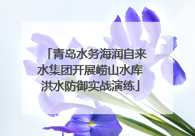 青岛水务海润自来水集团开展崂山水库洪水防御实战演练