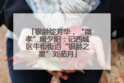 银龄绽芳华，“微孝”暖夕阳：记西城区牛街街道“银龄之星”刘茹月