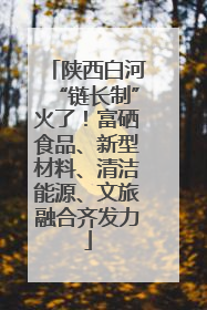 陕西白河“链长制”火了！富硒食品、新型材料、清洁能源、文旅融合齐发力