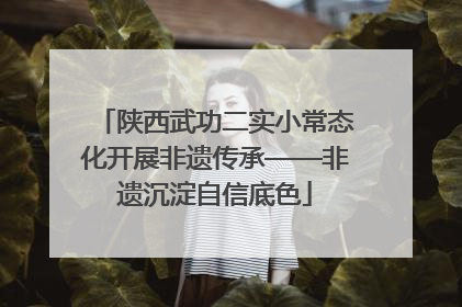 陕西武功二实小常态化开展非遗传承——非遗沉淀自信底色