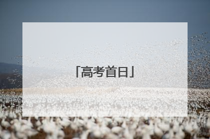 高考首日