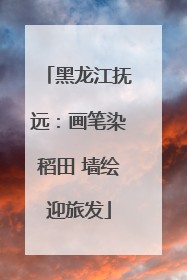 黑龙江抚远：画笔染稻田 墙绘迎旅发
