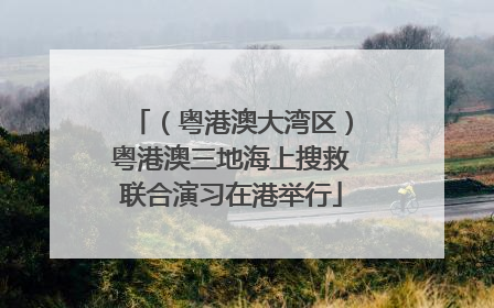 （粤港澳大湾区）粤港澳三地海上搜救联合演习在港举行