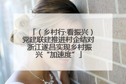 （乡村行·看振兴）党建联建推进村企结对 浙江遂昌实现乡村振兴“加速度”