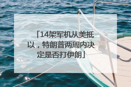 14架军机从美抵以，特朗普两周内决定是否打伊朗
