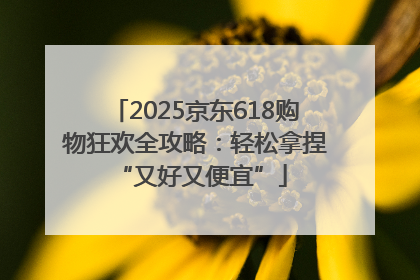 2025京东618购物狂欢全攻略：轻松拿捏 “又好又便宜”