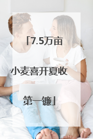 7.5万亩小麦喜开夏收第一镰