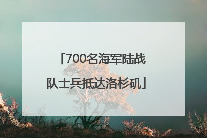 700名海军陆战队士兵抵达洛杉矶