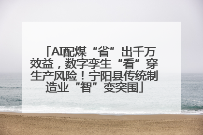 AI配煤“省”出千万效益，数字孪生“看”穿生产风险！宁阳县传统制造业“智”变突围